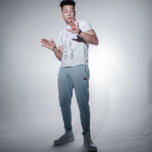 Belenziaga Streetwear – Free size Trackpants (marble gray)