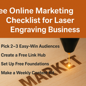 Free 14 Step Online Marketing Checklist for Laser Engraving Business