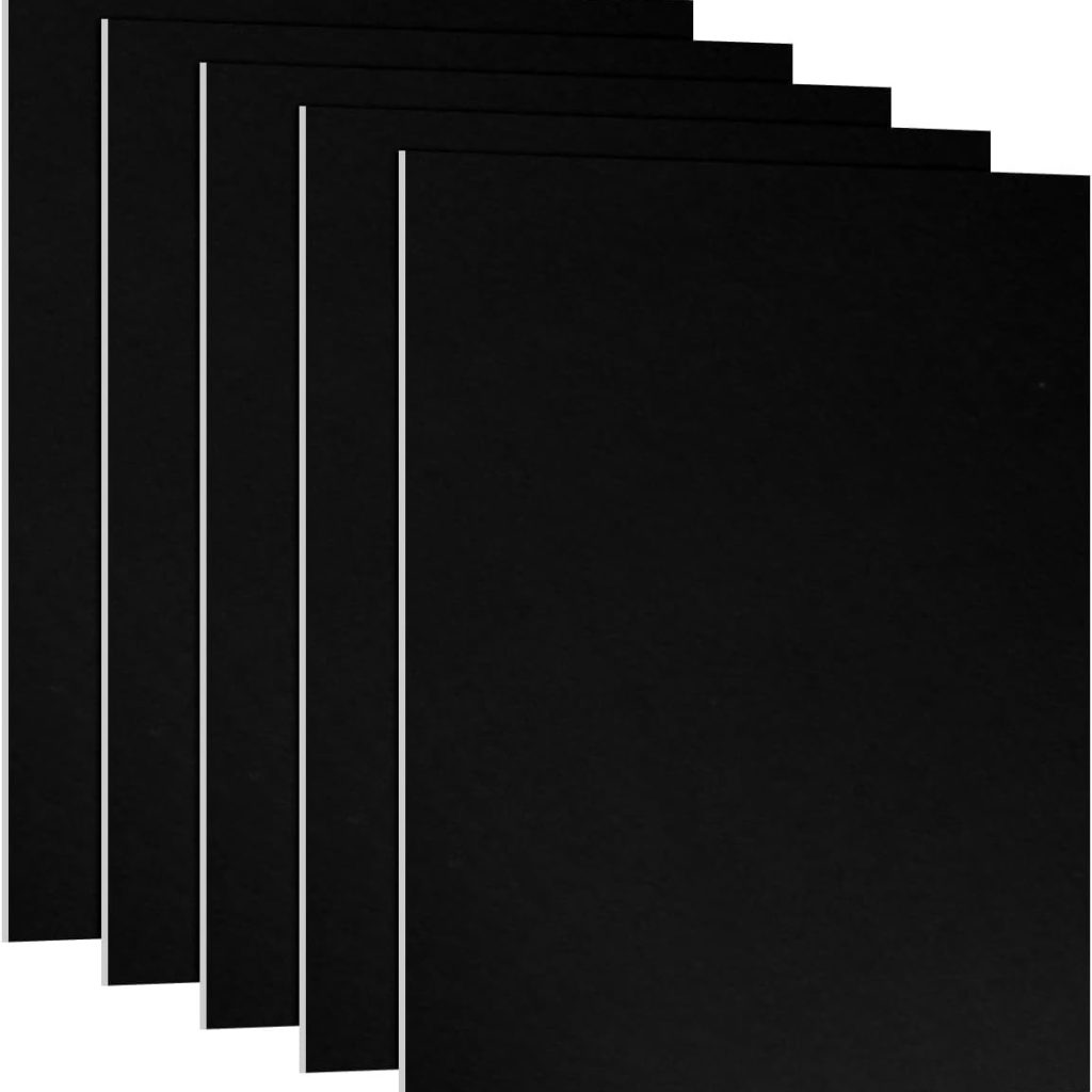 PATIKIL 7x5x1/32inch Anodized Aluminum Sheet, 5Pcs Metal Rectangle Aluminum Plate 0.8mm Thick Engraving Blanks for Laser Engraving DIY Decorative Crafting Home Decoration, Black
