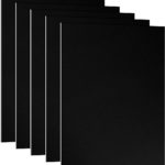 PATIKIL 7x5x1/32inch Anodized Aluminum Sheet, 5Pcs Metal Rectangle Aluminum Plate 0.8mm Thick Engraving Blanks for Laser Engraving DIY Decorative Crafting Home Decoration, Black