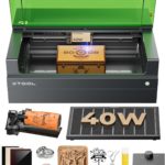 xTool S1 40W Laser Cutter and Laser Engraver for Tumblers, 23.93″ x 15.16″ Bed Size, 600mm/s Speed, Laser Engraving Machine, Laser Engraver for Wood and Metal, Acrylic, Big Project – Rotary Bundle