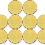 Blank Coins for Laser Engraving Blank Challenge Coins Bulk, Zinc Alloy Engraving Coin Blanks, Metal Stamping Blanks 40mm Diameter with Plastic case for DIY Crafts (Gold-10pcs)